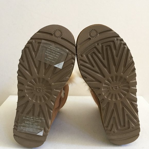 UGG GITA CHESTNUT LEATHER TOSCANA POM POM Boot US 10 / EU 40 / UK 8 - Picture 5 of 5